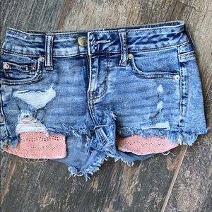 American eagle jean shorts